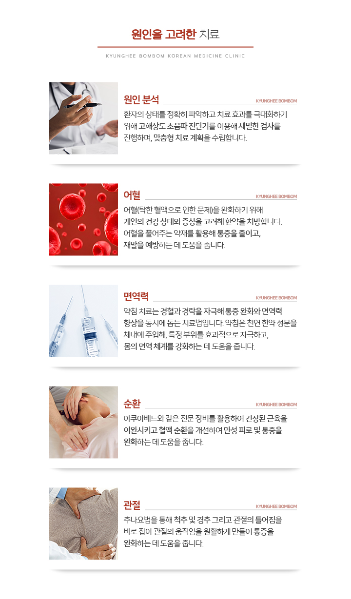 원인을 고려한 치료